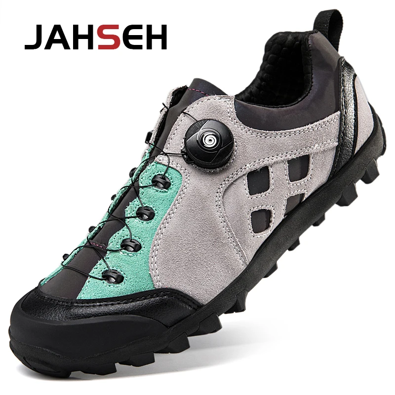 Leather Cycling Shoes Mountain Speed Outdoor Racing Sneakers 39-46 MTB