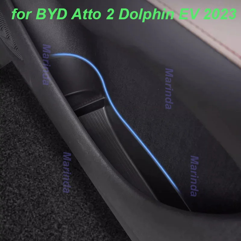 

Car Door Storage Box for BYD Atto 2 Dolphin EV 2023 Door Slot Storage TPE Box Stowing Tidying Interior Accessories