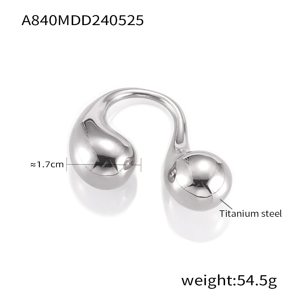 Elegant Shiny Mirror Stainless Steel Women's Ring - Trendy Chic Luxury Jewelry Gift