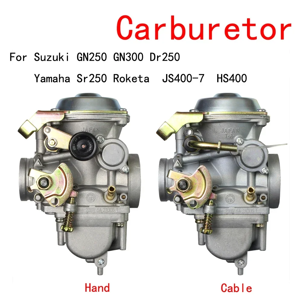 Motorcycle Carburetor Carb For Suzuki GN250 GN300 Dr250 For Yamaha Sr250 Roketa JS400-7 JINGKE Brand HS400 Scout 300CC-400CC Motorcycle Carburetor