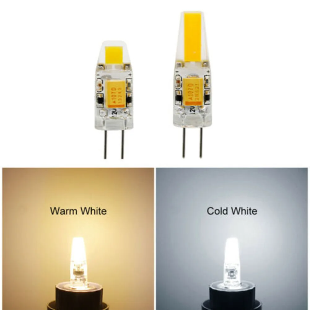LED 전구 3000K 또는 6000K 3W 액세서리 COB DC12V 환경 할로겐 후드/냉장고/캐비닛 전구 교체 12V 3W, DC12V