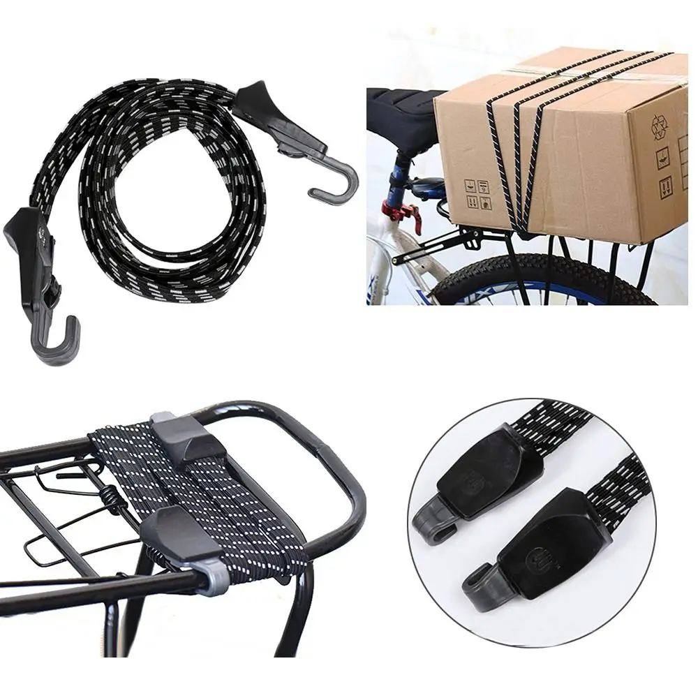 1/2Pcs Elasticity Motocycle Baggage Tying Rope Adjustable Helmt Straps Bike Bag Belt Car Tie Fixed Hook Locomotive Tail Rope motorcycle luggage rope