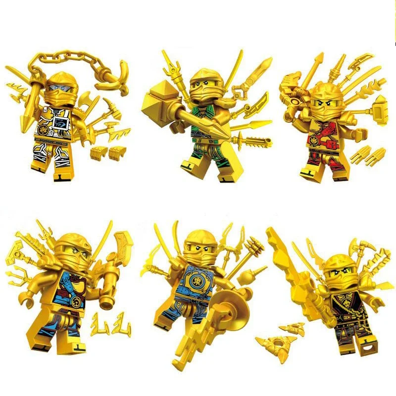 thumbnail image 1 of 24 piezas de figuras de personajes de anime Ninja Garmadon Jay Lloyd Samukai Cole Harumi Ultra Violet Pyro Snake bloques de construcción juguetes para niños, 1 of 5