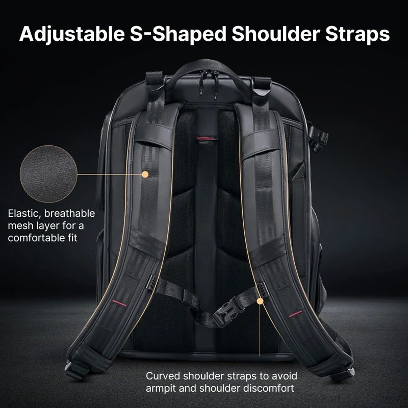 Ulanzi BP10 Hardshell Camera Backpack 35L Travel Large Capacity Storage Splash-proof Photography Bag Camera Shoulders Bag