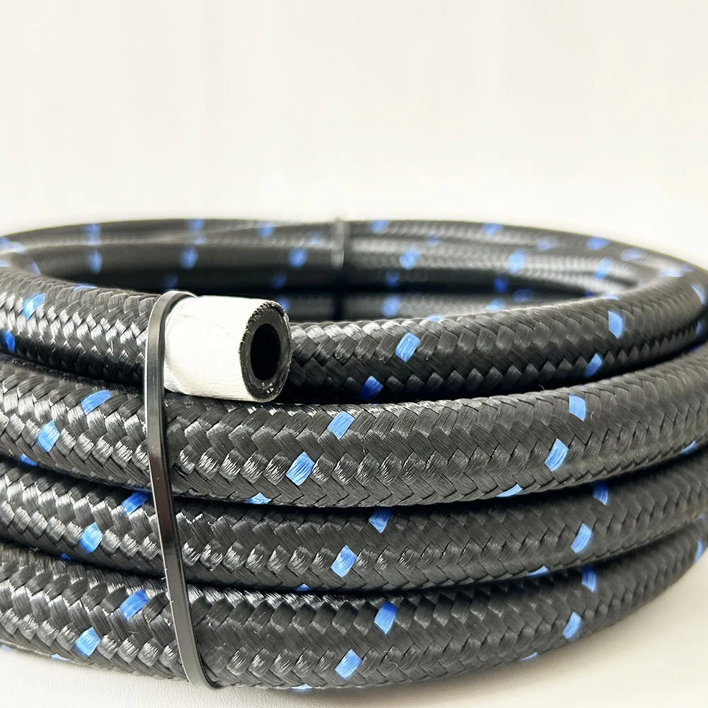 1M Nylon Acero Trenzado Freno Gas Aceite Línea De