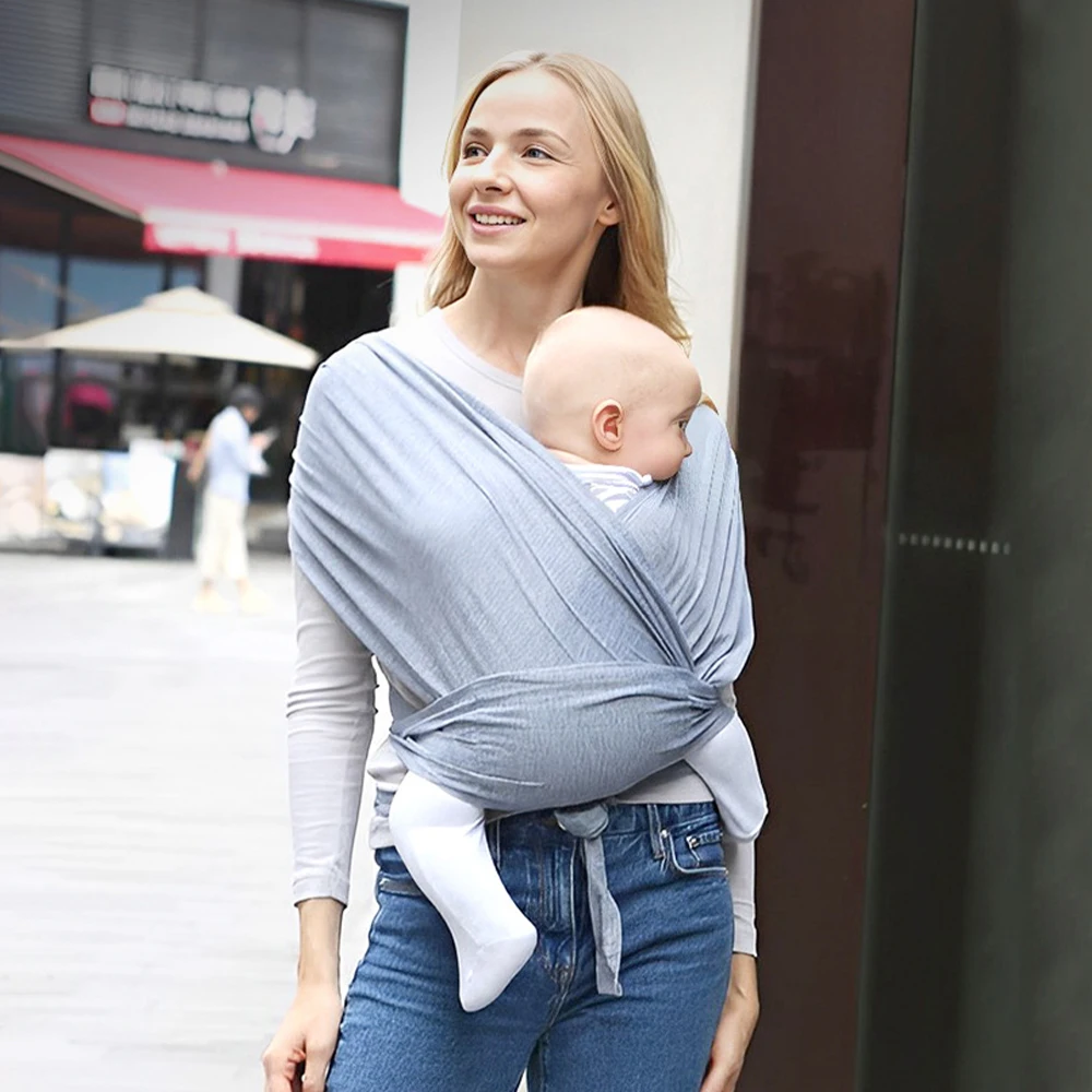Baby Wrap Carrier Infant Carrier Breathable Baby Sling Lightweight Hand Free Sling Wrap Newborn infant carrier sling