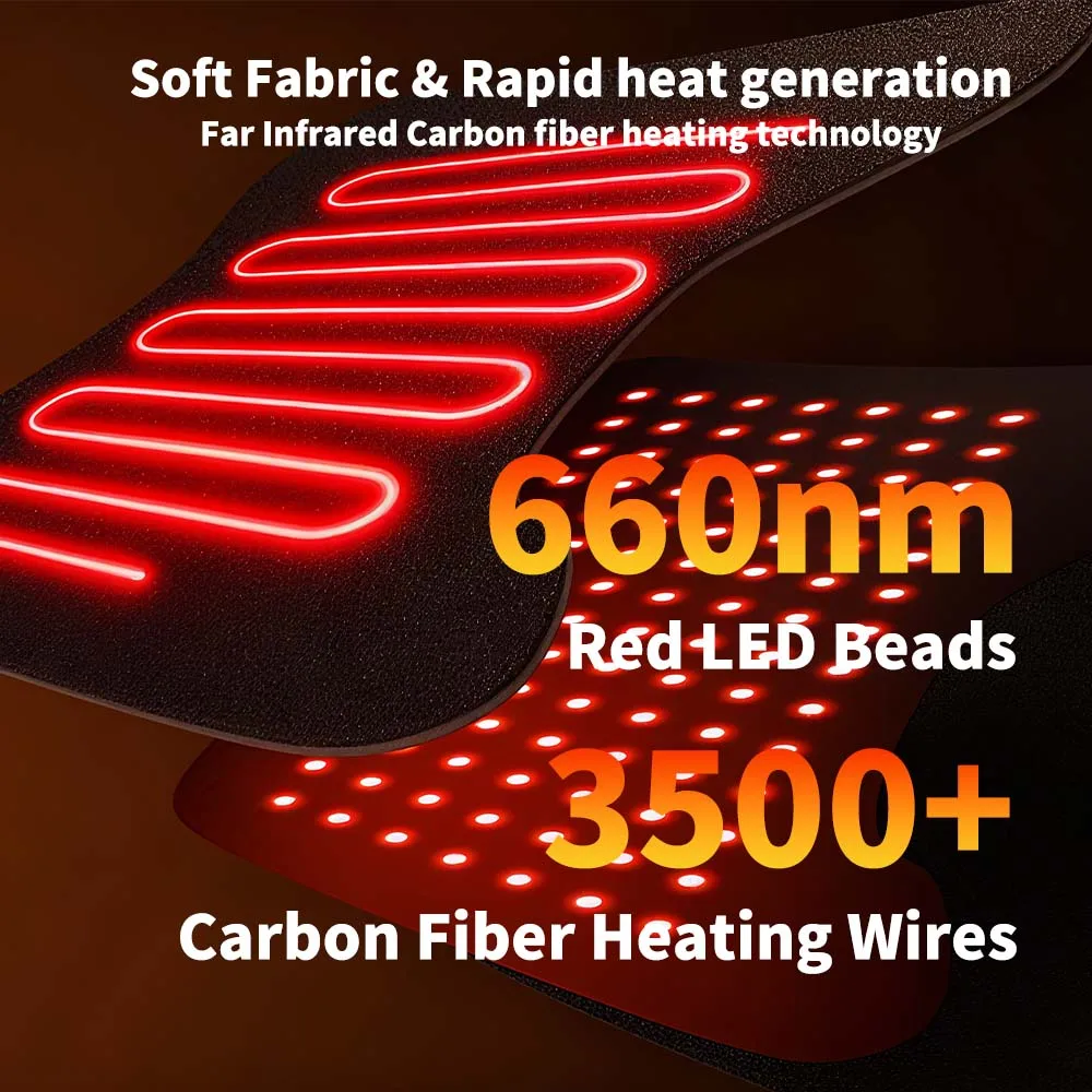 Electric Heated Hip Brace Thigh Support Strap Infrared Heating Hip Massage Wrap Protect Belt For Sciatica Muscle Strains Lumbar