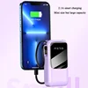 100000mAh Power Bank Portable Battery Fast Charging With 4 Wire Digital Display External Power Bank For Iphone Huawei Xiaomi 2