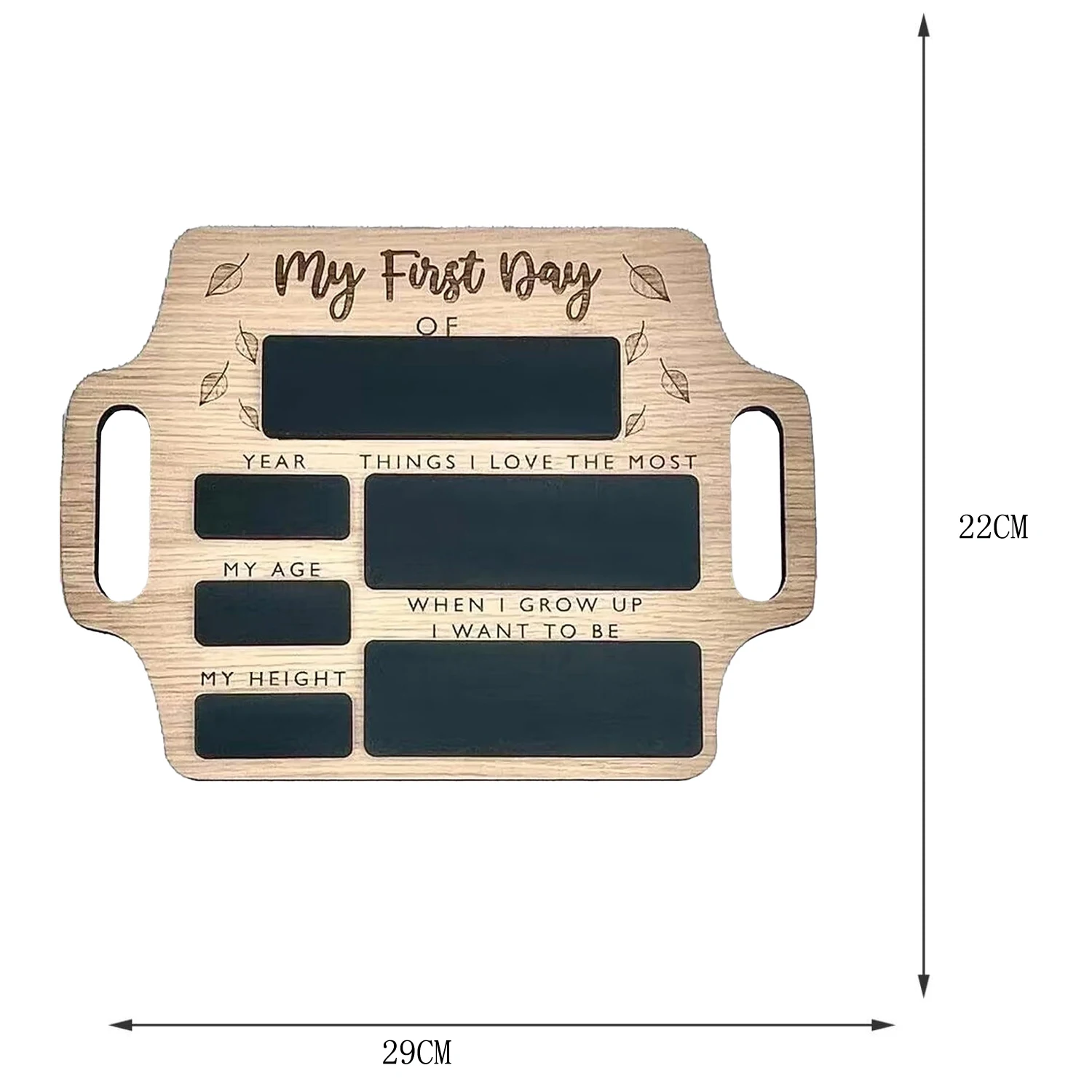 First Day of School Board Chalkboard Personalised My First Day of School Sign with Handle Back to Memory Photo Prop