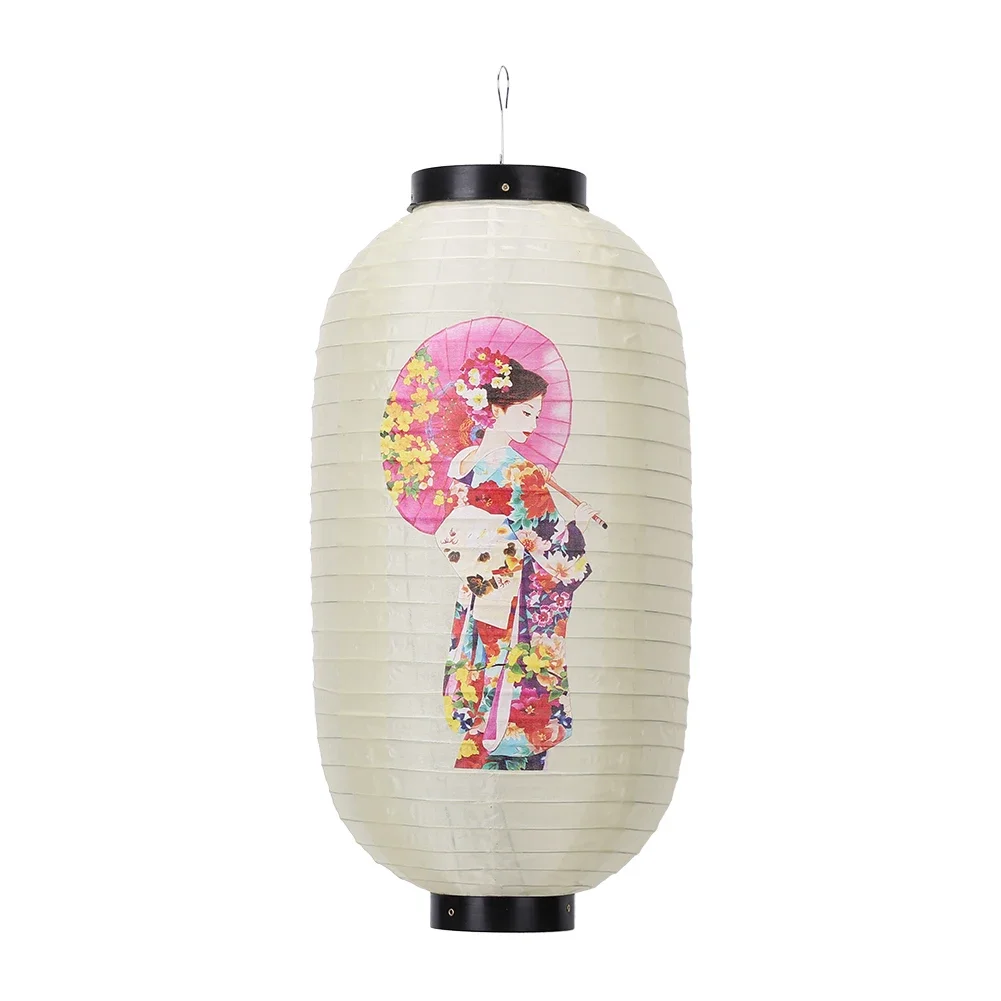 thumbnail image 1 of Linterna japonesa impermeable con impresión tradicional china para colgar en bistró, ramen, sashimi, sushi, decoración de restaurante de 10 pulgadas, 1 of 5