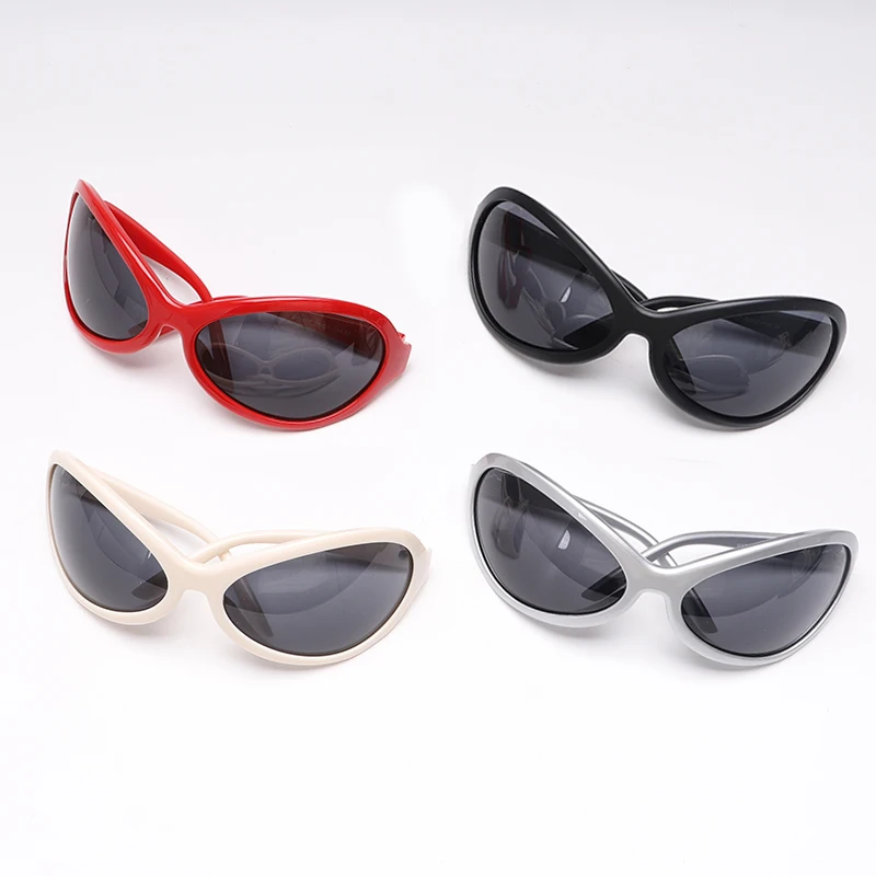 Unieke Oversized Punk Zonnebril Y2K Vrouwen Mannen Trends Goggle Sport Zonnebril Dame Luxe Merk Designer Brillen UV400 Shades_voghion.com
