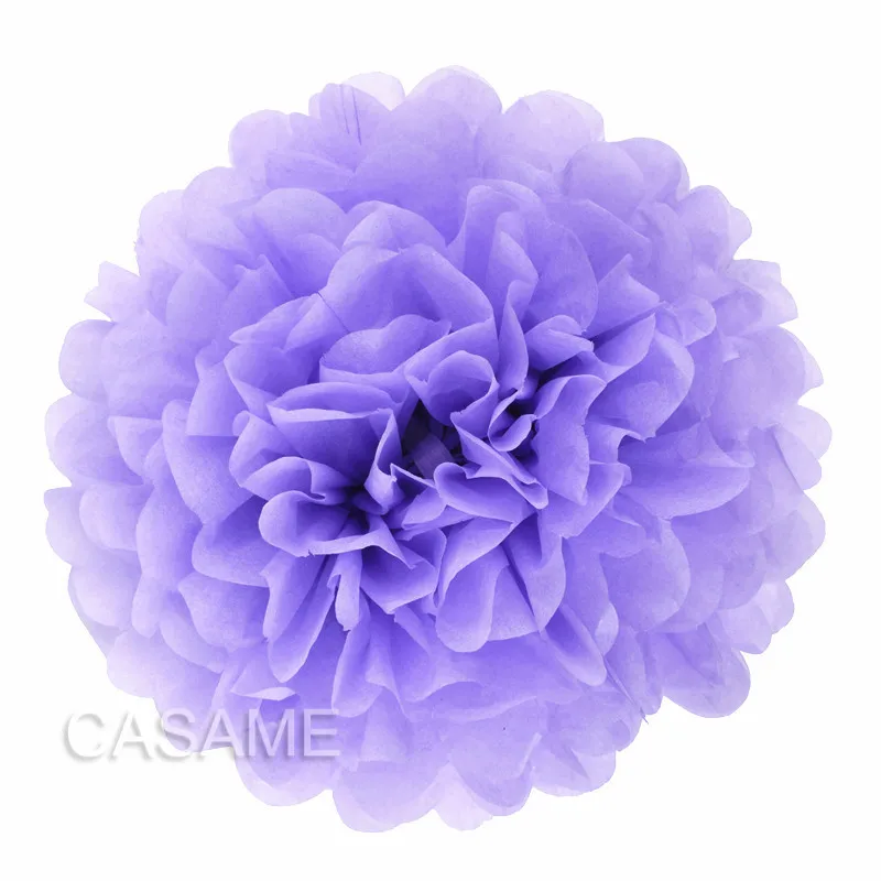 Set of 5 Colorful Tissue Paper Pom Poms for Party and Event Decor