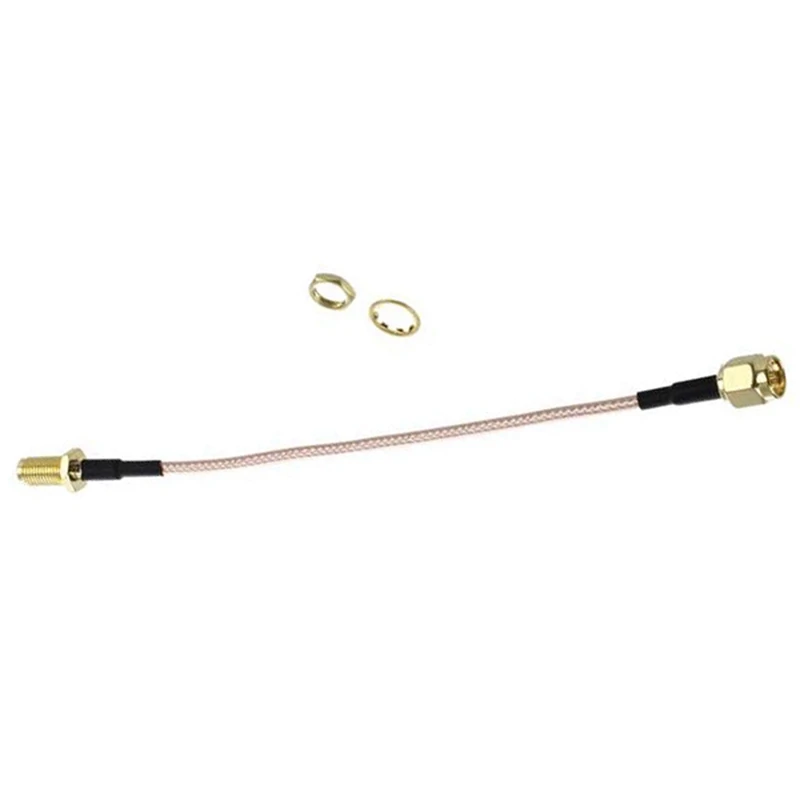

4X SMA Male To SMA Female Nut Bulkhead Crimp RG316 Coax Cable Jumper Pigtail 15Cm