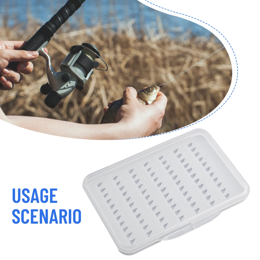

Fish Hook Tackle Fishing Fly Box PP Portable Slim Storage. Tackle Waterproof Box Clear EVA Fish Fishing Brand New