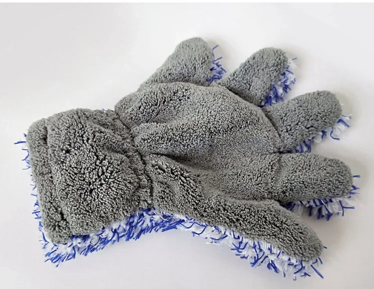 30x27.5CM Premium Car Washing Cleaning Glove Car Wash Cleaner Mitt Maximum Absorbancy Plush Glove Care Wash