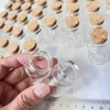 30/105 pcs 15ml Glass Bottles Cork Stopper Tiny Test Tube Jars Clear Mini Containers DIY Wedding Favors Small Wishing Bottles 3