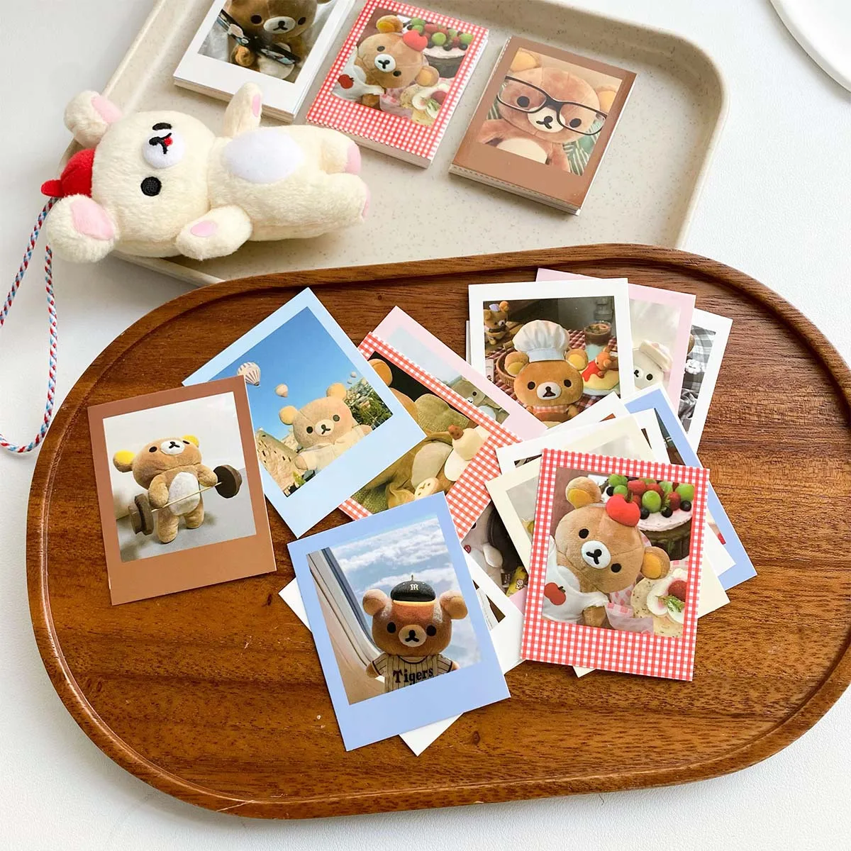 Cute Bear Polaroid DIY Scrapbook Decor Memo Pads Vintage Kawaii Plush Photo Cards