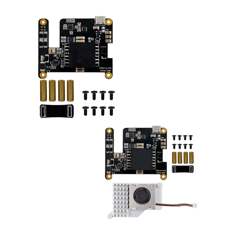 rpi-5-8023af-用-poe-パワー-オーバー-イーサネット-poe-ネットワーク標準、ファン-ドロップシッピング付き