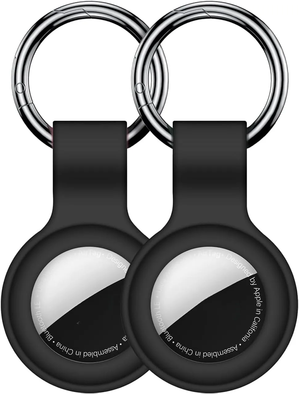 Silicone Protective Keychain Cover for Airtags - Pet Collar and Accessory Holder