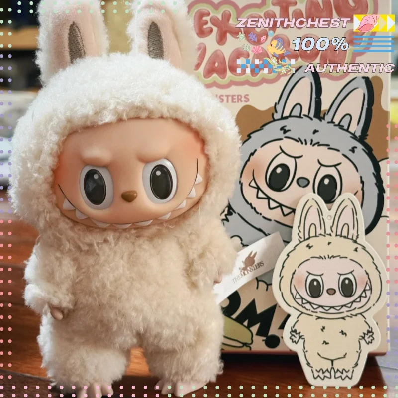 Authentic POP MART LABUBU “Exciting Macaron” Series – Mystery Vinyl Doll Blind Box Collectible (Cute Bag Charm & Surprise Gift) 2