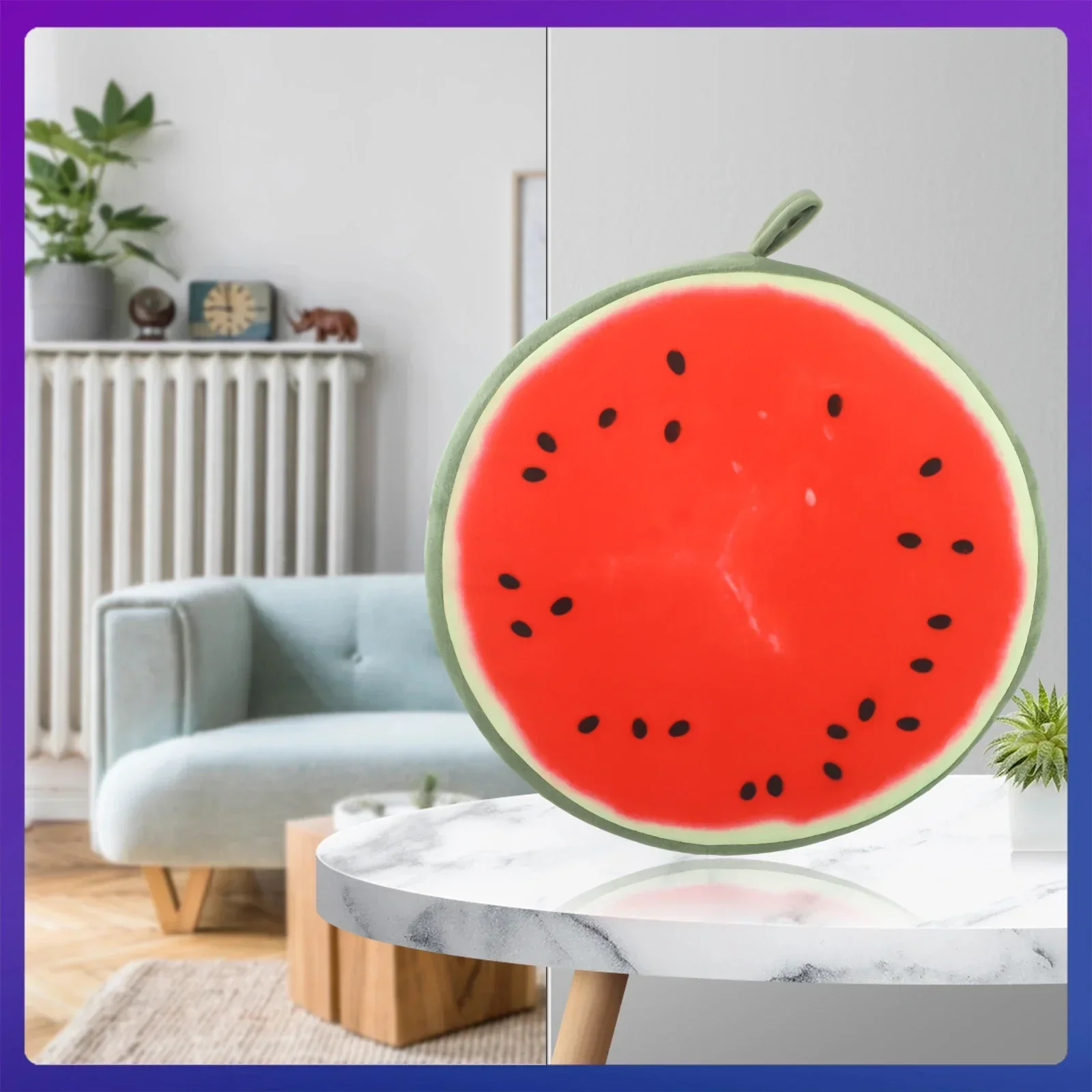 1PC Cushion Garden Chair Cover Floor Fruit Shape Round Decoration Single Pattern Head Pillow Lint-free