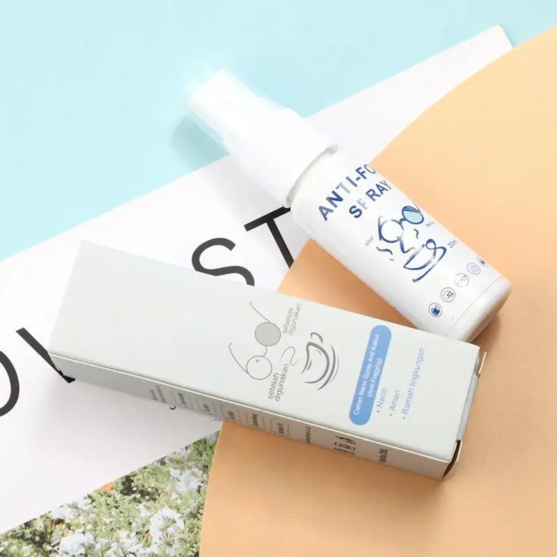 20ml Anti Fog Spray for Glasses Windshield Defogger Eyeglass Lens Glass Cleaner Safety Eyeglass Defogger Mirror Coating Agent