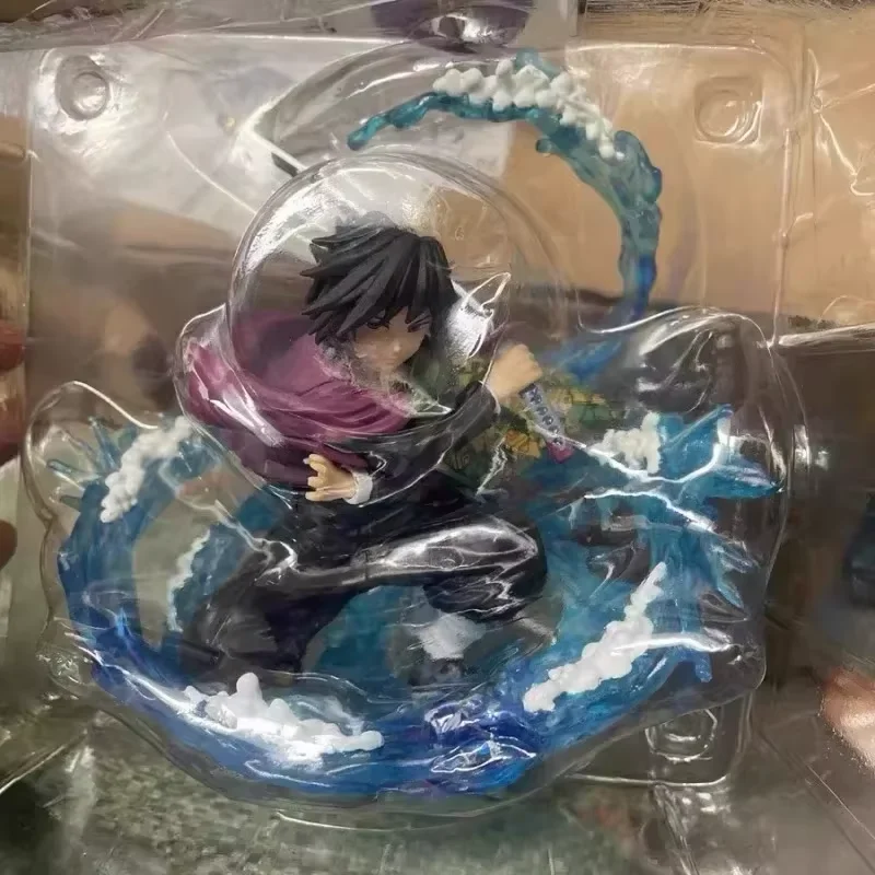Yeni Sıcak 17CM Demon Slayer Zero Tomioka Giyuu Anime Aksiyon Figürü PVC Koleksiyon Model Oyuncak Masaüstü Süsü Model Noel Hediyesi