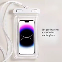 Waterproof Phone Travel Pouch with Secure Seal (WHITE)