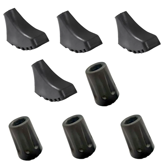 Trekking Pole Pads Skid-proof Crutch Poles Covers Walking Sticks Tips Head Protectors Hiking Protective