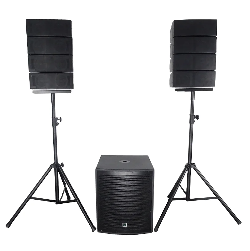 Active Column Speaker Built with DSP 18inch Professional Active pa Speaker System, Powerful Sub and Line Array System