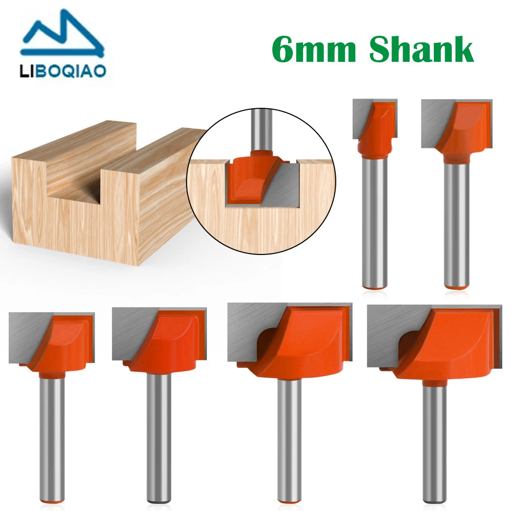 

6mm Shank Woodworking Tools Cleaning Bottom Router Bits Tools for Carpentry in Wood Milling Cutter Carbide End Mills for Wood