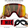 UV400 Magnetic Ski Goggles with Double Layer Polarized Lens Skiing Anti-fog Snowboard Goggles for Men Women Ski Glasses Eyewear 3