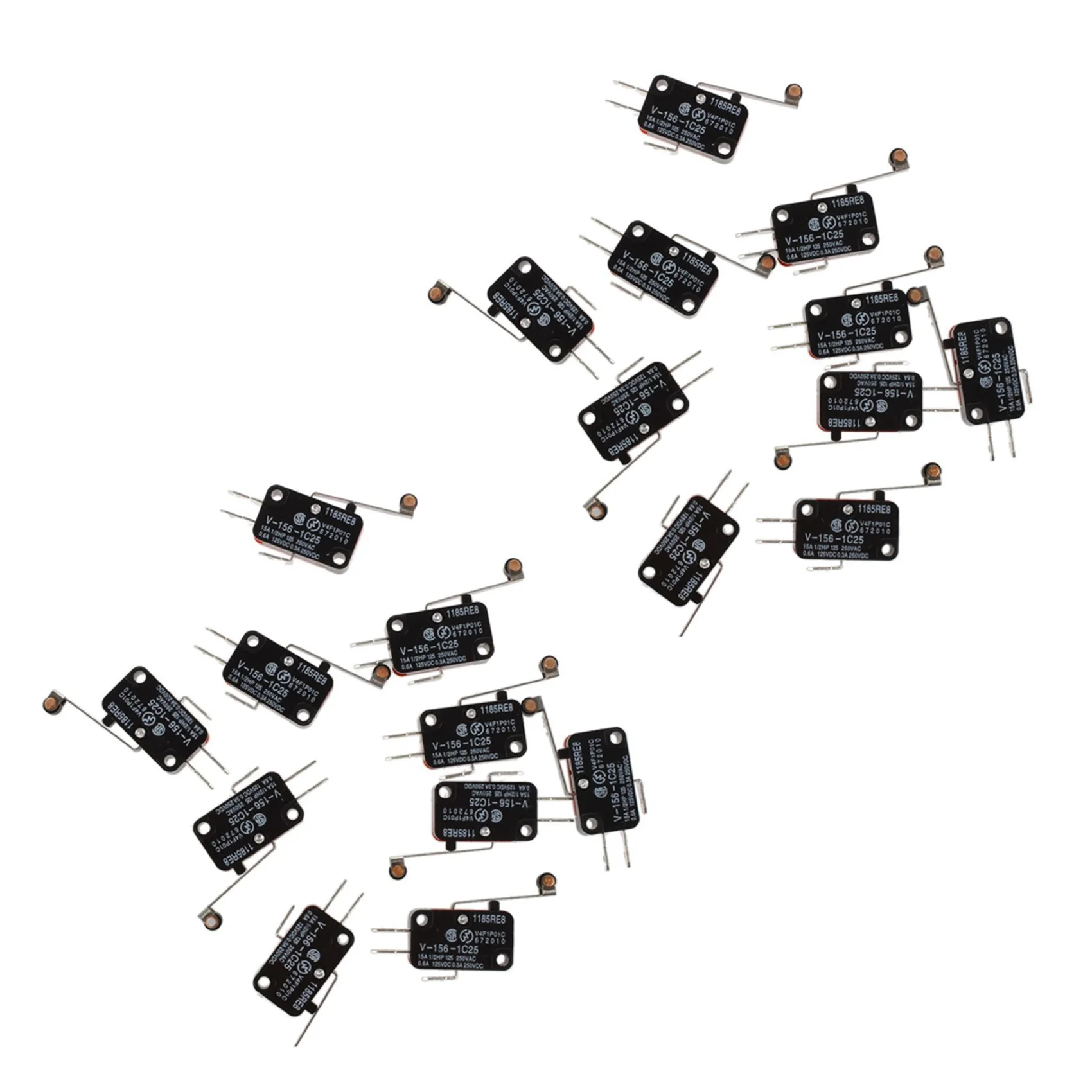 20 Pezzi-Finecorsa Lunga Cerniera Rullo Leva Braccio Azione A Scatto Lotto