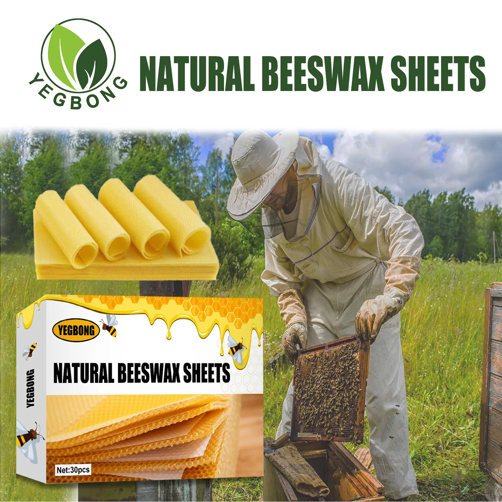 Honeybee Wax Flake Nest Base Beeswax For Bees Beeswax Nest
