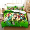 3D Cartoon Ben10 Duvet Cover with Pillow Cover Bedding Set  Single Double Twin Full Queen King Size Bed Set for Bedroom Decor 4