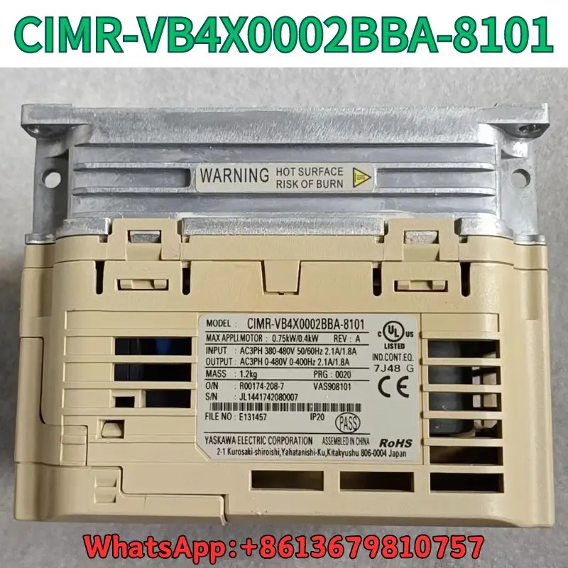 중고 주파수 변환기, CIMR-VB4X0002BBA-8101 테스트 OK, 빠른 배송