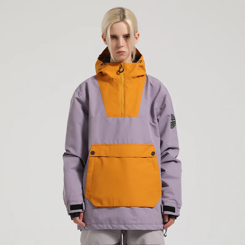 Ski Jackets Gsou Winter Outdoor Men Cargo Snowbording Jackets Waterproof Windproof Snow Clothes Warm Coat Men And Women