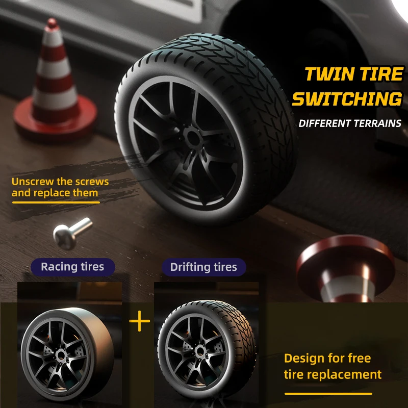 4WD RC Car Remote Control Cars 2.4G Radio High Speed Drift Racing High Speed Truck RTR Vehicle Toy Gift for Kids Children