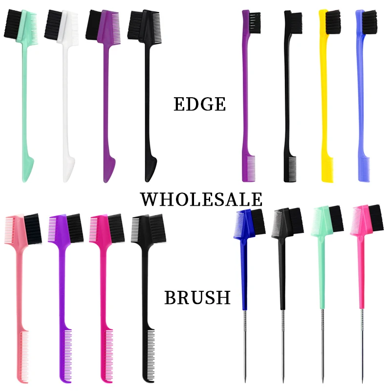 

Factory wholesale Double Sided Edge Control Hair Brush Comb