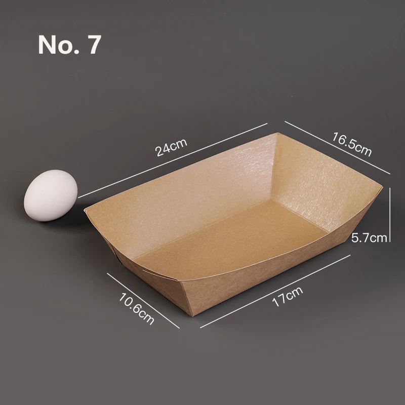 50/100pcs Wood Boat Natural Bamboo Disposable Kayak Salad Dessert Pine Cake Boat Snack Bowl Mat Sushi Plate Tray Party Supplies