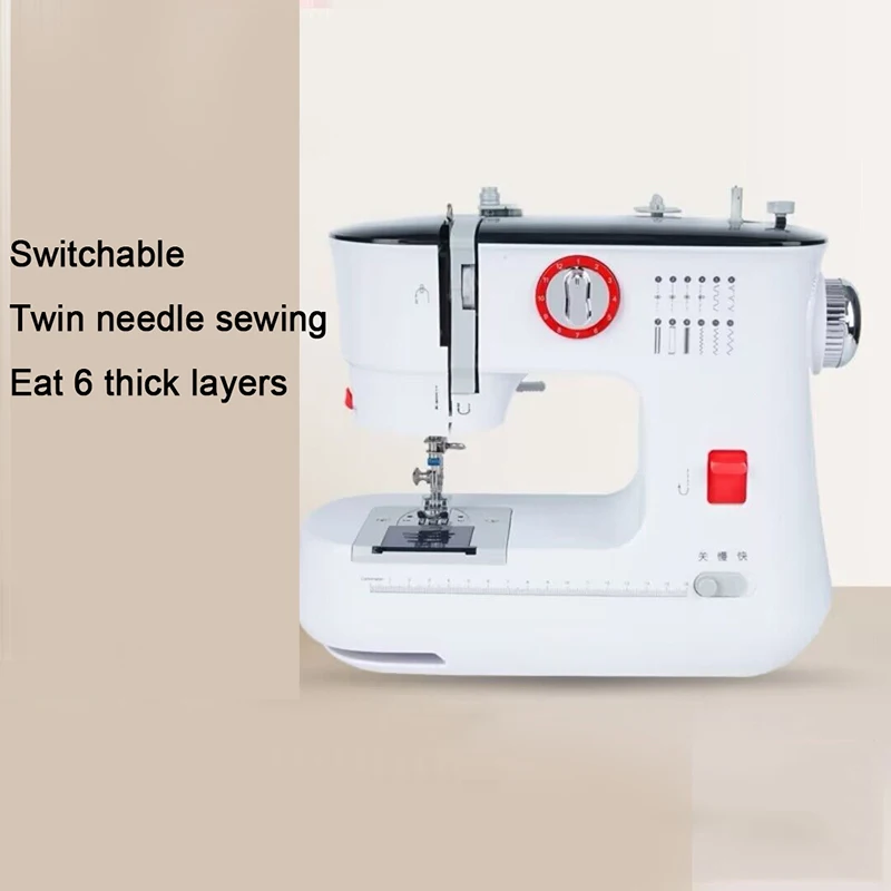 

Portable Dual Speed Home DIY 12 Built-In Stitches Reverse Sewing Pedal Extension Table Sewing Machine