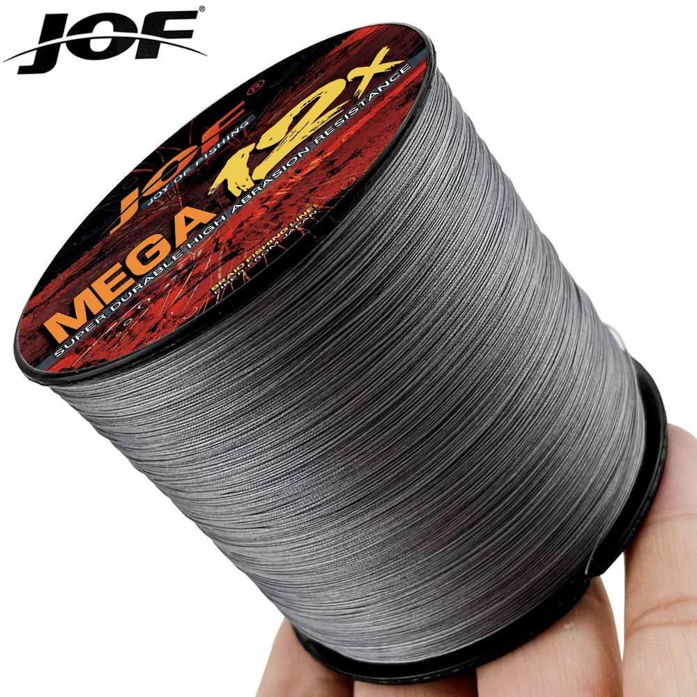 

JOF 1000M 12/8 Strands Braided Fishing Line Japanese Durable Multifilament Super Strong Sea Bass Wire Multicolor 100% PE Pesca