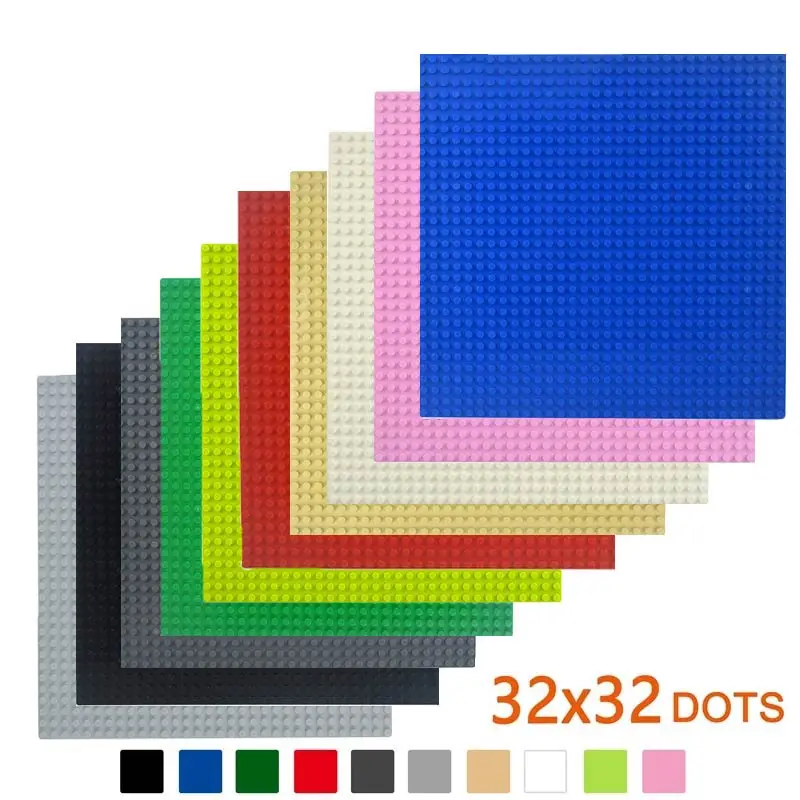 

32x32 Dots Classic Base Plates Blocks Small Size DIY Bricks Baseplates ABS Plastic Assembly Plate Blocks For Children Kids