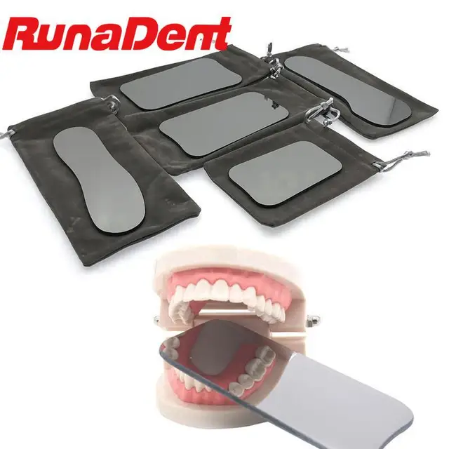 3/5Set Dental Orthodontic Mirror Photography Double-Sided Tools Glass Material Dentistry Reflector Intra Oral
