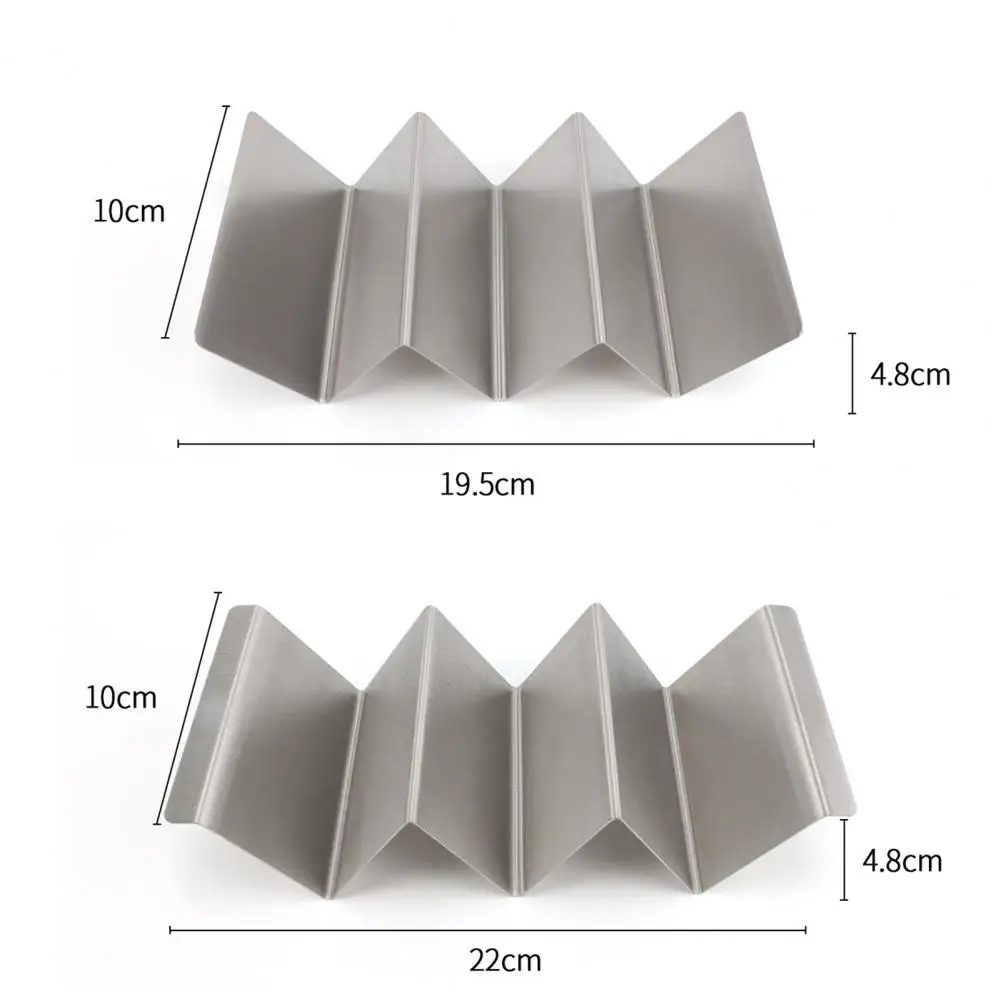 Oven Taco Holder Stackable Burrito Stand Stainless Steel Safe BPA Free Taco Tray Dishwasher Safe Rack Kitchen Accessories