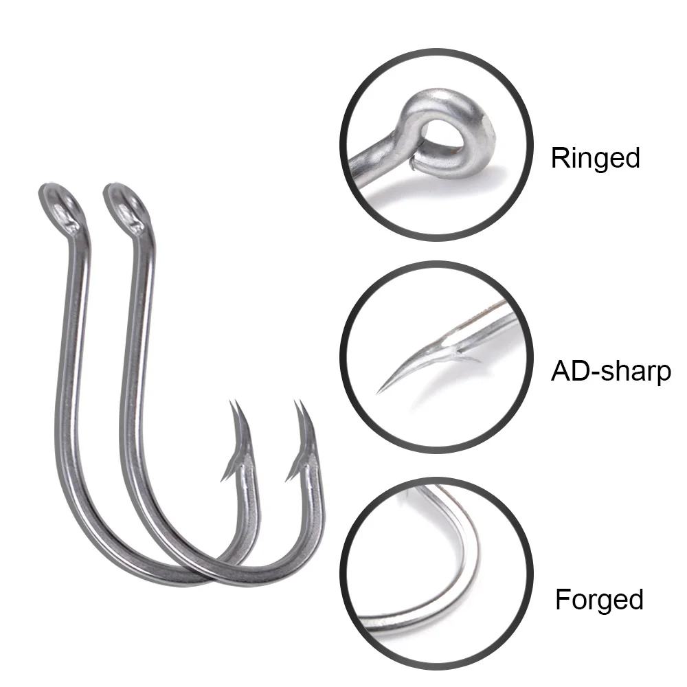 

Stainless Iron Material Fishing Hook 1#-6# Fly Fishing Accessories Jig Head Ringed Sharp Hook Fishing Tackle for Carp Fishing
