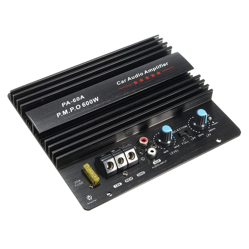 

12V 600W Car Audio Power Amplifier Boord Bass Module Lossless Subwoofer High Power Mono Channel Car Audio Accessories