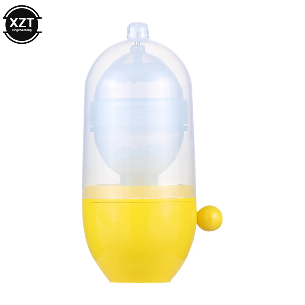 Egg Yolk Shaker Egg Scrambler Gadget Manual Mixing Golden Whisk Eggs Spin Maker Puller Baking Tools Kitchen Accessories