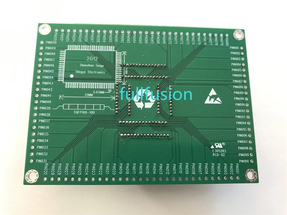 IC51-1004-814-2 Yamaichi TQFP100 TO DIP α׷ , QFP100  , 0.65mm ġ Ű ũ, 14x20mm