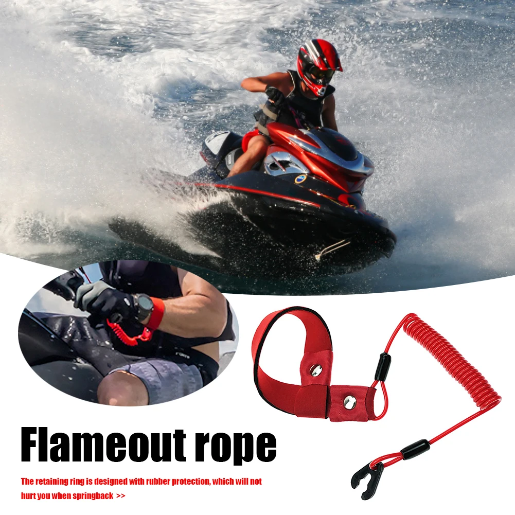 Marine Outboard Engine Boat Motor Kill Stop Switch for Yamaha for YAMAHA Jet Ski FX140 Safety Rope Tether Marine Parts Accessory